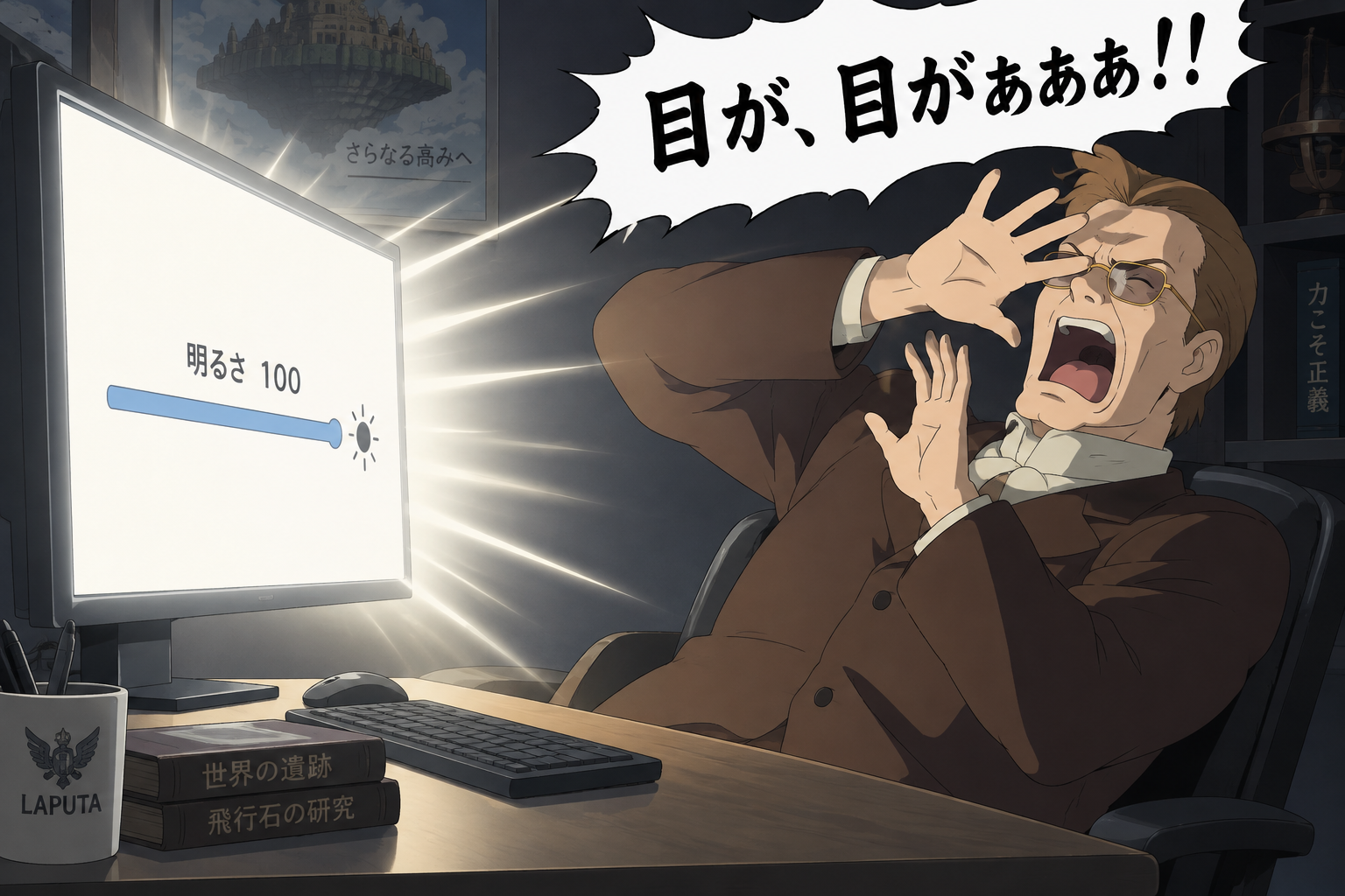 OLEDモニター、HDRの輝度高すぎ？ いつもより画面眩しい